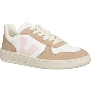 Veja Women's Sneakers in White, Pink, and Tan